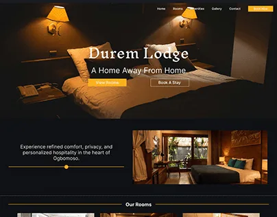 Belvedere hotel website template preview